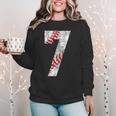 Vintage Baseball Mom 7 Jersey Baseball Favorite Player Women Crewneck Sweatshirt Vintage Baseball Mom 7 Jersey Baseball Favorite Player Women Crewneck Sweatshirt