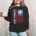 Vintage Baseball Mom Proud Family Summer Baseball Player Women Crewneck Sweatshirt Vintage Baseball Mom Proud Family Summer Baseball Player Women Crewneck Sweatshirt