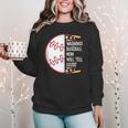 Warning Baseball Mom Will Yell Loudly Women Crewneck Sweatshirt Warning Baseball Mom Will Yell Loudly Women Crewneck Sweatshirt