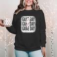 Womens Baseball Mom Leopard Game Day Mother's Day Women Crewneck Sweatshirt Womens Baseball Mom Leopard Game Day Mother's Day Women Crewneck Sweatshirt
