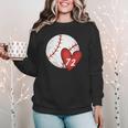 Womens Custom Baseball Mom Number 72 Heart For Mom Mommy Women Crewneck Sweatshirt Womens Custom Baseball Mom Number 72 Heart For Mom Mommy Women Crewneck Sweatshirt