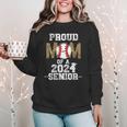 Womens Proud Mom Of a 2024 Senior Class Of 2024 Baseball Mom Women Crewneck Sweatshirt Womens Proud Mom Of a 2024 Senior Class Of 2024 Baseball Mom Women Crewneck Sweatshirt