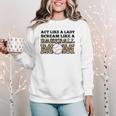 Act Like a Lady Scream Like a Baseball Mom Mother Women Crewneck Sweatshirt Act Like a Lady Scream Like a Baseball Mom Mother Women Crewneck Sweatshirt