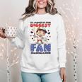 Always Your Biggest Fan Baseball Mom Women Crewneck Sweatshirt
