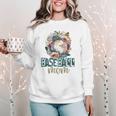 Artsy Baseball Mom Flowers Unique Game Day Ball Distressed Women Crewneck Sweatshirt Artsy Baseball Mom Flowers Unique Game Day Ball Distressed Women Crewneck Sweatshirt