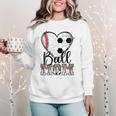 Ball Mom Heart Soccer Baseball Mom Women Crewneck Sweatshirt Ball Mom Heart Soccer Baseball Mom Women Crewneck Sweatshirt