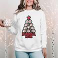 Baseball Christmas Tree Proud Baseball Mom Tee Women Crewneck Sweatshirt