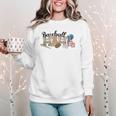 Baseball Mama Leopard Baseball Mom Mother's Day Women Crewneck Sweatshirt Baseball Mama Leopard Baseball Mom Mother's Day Women Crewneck Sweatshirt