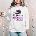 Baseball Mom Club Cool Women Crewneck Sweatshirt