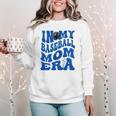 In My Baseball Mom Ear Blue Women Crewneck Sweatshirt