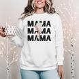 Baseball Mom Game Day Baseball Season Gameday Sports Mama Women Crewneck Sweatshirt