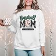 Baseball Mom Green Varsity Baseball Mama Cute Mother's Day Women Crewneck Sweatshirt Baseball Mom Green Varsity Baseball Mama Cute Mother's Day Women Crewneck Sweatshirt