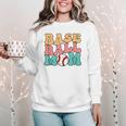 Baseball Mom Groovy Baseball Mom Women Crewneck Sweatshirt Baseball Mom Groovy Baseball Mom Women Crewneck Sweatshirt