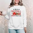 Baseball Mom I'm A Baseball Mom Of Course I'm Broke Women Crewneck Sweatshirt