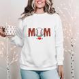 Baseball Mom Leopard Sports Players Mother's Day Women Crewneck Sweatshirt
