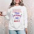 Baseball Mom Loud & Proud Since 1977 Raglan Baseball Tee Women Crewneck Sweatshirt Baseball Mom Loud & Proud Since 1977 Raglan Baseball Tee Women Crewneck Sweatshirt