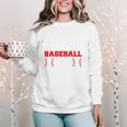 Baseball Mom Loud Proud Quote Game Day Sports Mama Saying Women Crewneck Sweatshirt
