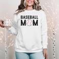 Baseball Mom Mommy Mama Mother's Day Women Retro Ball Sports Women Crewneck Sweatshirt Baseball Mom Mommy Mama Mother's Day Women Retro Ball Sports Women Crewneck Sweatshirt
