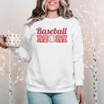 Baseball Mom Mother Mothers Of Baseball Athletes Women Crewneck Sweatshirt Baseball Mom Mother Mothers Of Baseball Athletes Women Crewneck Sweatshirt