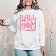 Baseball Mom Pride Heart And Bat Love Game Day Women Crewneck Sweatshirt Baseball Mom Pride Heart And Bat Love Game Day Women Crewneck Sweatshirt