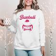 Baseball Mom Raglan Baseball Tee Women Crewneck Sweatshirt