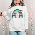 Baseball Mom Rainbow Game Day Women Crewneck Sweatshirt Baseball Mom Rainbow Game Day Women Crewneck Sweatshirt