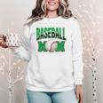 Baseball Mom Sports Green Women Crewneck Sweatshirt Baseball Mom Sports Green Women Crewneck Sweatshirt