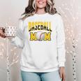 Baseball Mom Sports Mom Yellow Women Crewneck Sweatshirt Baseball Mom Sports Mom Yellow Women Crewneck Sweatshirt
