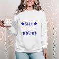 BASEBALL STAR MOM Sporty Design For Proud Baseball Moms Women Crewneck Sweatshirt BASEBALL STAR MOM Sporty Design For Proud Baseball Moms Women Crewneck Sweatshirt