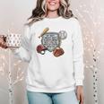 My Boy Might Not Always Swing Baseball Mom Premium Women Crewneck Sweatshirt