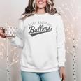 Busy Raising Ballers Baseball Mom & Parent Sports Premium Tri-Blend Women Crewneck Sweatshirt
