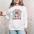 Calm Your Mitts Baseball Mom Sport Lover Women Crewneck Sweatshirt Calm Your Mitts Baseball Mom Sport Lover Women Crewneck Sweatshirt