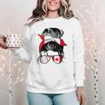 Canadian Baseball Mom Canada Flag Baseball Girl Women Crewneck Sweatshirt Canadian Baseball Mom Canada Flag Baseball Girl Women Crewneck Sweatshirt