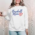 Cute Baseball Mom Heart Matching Mama Mother's Day Women's Women Crewneck Sweatshirt
