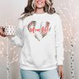 Cute Baseball Mom Heart Mother's Day Sport Mama Mom Life Women Crewneck Sweatshirt Cute Baseball Mom Heart Mother's Day Sport Mama Mom Life Women Crewneck Sweatshirt