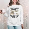I Didn't Plan On Becoming a Baseball Mom Baseball Women Crewneck Sweatshirt