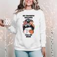 My Favorite Ballers Call Me Mom Basketball Mom Baseball Mom Women Crewneck Sweatshirt My Favorite Ballers Call Me Mom Basketball Mom Baseball Mom Women Crewneck Sweatshirt