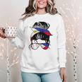 Filipina Baseball Mom Philippines Flag Baseball Girl Women Crewneck Sweatshirt Filipina Baseball Mom Philippines Flag Baseball Girl Women Crewneck Sweatshirt