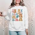 Groovy In My Baseball Mom Era Softball Game Day Women Crewneck Sweatshirt Groovy In My Baseball Mom Era Softball Game Day Women Crewneck Sweatshirt