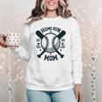 Home Run Mom Shirt Baseball Mom Mother's Day Women Crewneck Sweatshirt