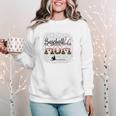 Leopard Baseball Mom Mama Mommy Bleached Women Crewneck Sweatshirt Leopard Baseball Mom Mama Mommy Bleached Women Crewneck Sweatshirt