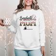 Leopard Baseball Mom Mama Mommy Sport Women Crewneck Sweatshirt Leopard Baseball Mom Mama Mommy Sport Women Crewneck Sweatshirt