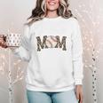 Leopard Baseball Mom Baseball Mama Retro Cute Mother's Day Premium Women Crewneck Sweatshirt Leopard Baseball Mom Baseball Mama Retro Cute Mother's Day Premium Women Crewneck Sweatshirt