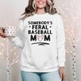 Loudmouth Baseball Mama ShirtSomebody's Feral Baseball Mom Women Crewneck Sweatshirt Loudmouth Baseball Mama ShirtSomebody's Feral Baseball Mom Women Crewneck Sweatshirt