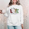 For The Love Of The Game Day Baseball Mom Cheering Lovers Women Crewneck Sweatshirt For The Love Of The Game Day Baseball Mom Cheering Lovers Women Crewneck Sweatshirt