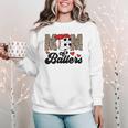 Mom Of Ballers Soccer Baseball Mom Soccer Baseball Mother Women Crewneck Sweatshirt