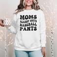 Moms Against Baseball Pants Baseball Mom Cool Women Crewneck Sweatshirt Moms Against Baseball Pants Baseball Mom Cool Women Crewneck Sweatshirt