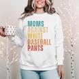Moms Against Baseball Pants Baseball Mom Retro Women Crewneck Sweatshirt Moms Against Baseball Pants Baseball Mom Retro Women Crewneck Sweatshirt