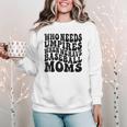 Who Needs Umpires When We Have Baseball Moms Baseball Raglan Baseball Tee Women Crewneck Sweatshirt Who Needs Umpires When We Have Baseball Moms Baseball Raglan Baseball Tee Women Crewneck Sweatshirt