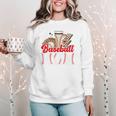 Retro Coffee Baseball Mama Mother's Day Baseball Mom Premium Women Crewneck Sweatshirt Retro Coffee Baseball Mama Mother's Day Baseball Mom Premium Women Crewneck Sweatshirt